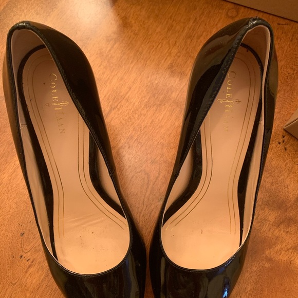 Cole Haan Black Satin Heels - Picture 5 of 7